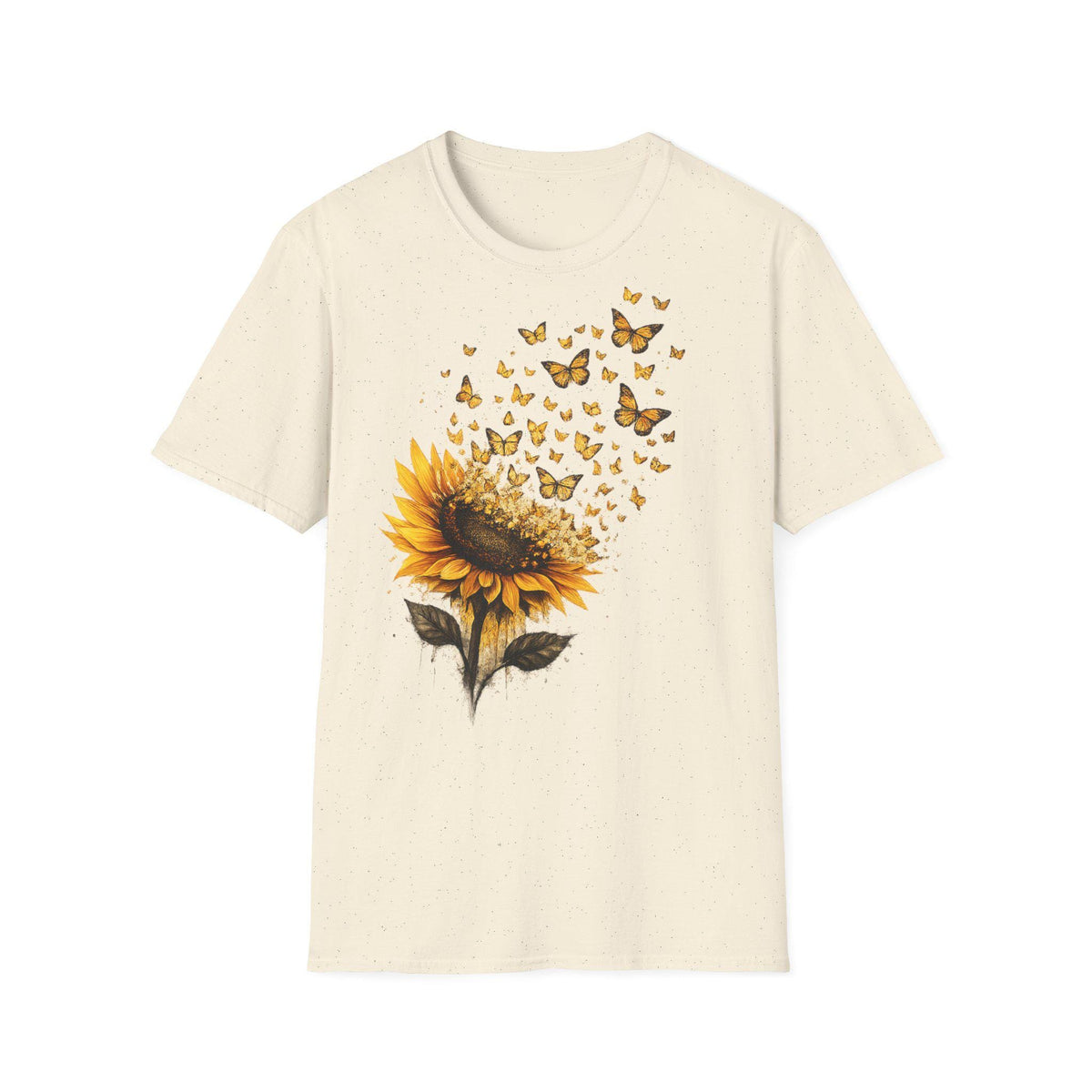 Sunflower Shirt for Women, Butterfly T-Shirt, Floral Summer Top, Gift for Nature Lovers image 4