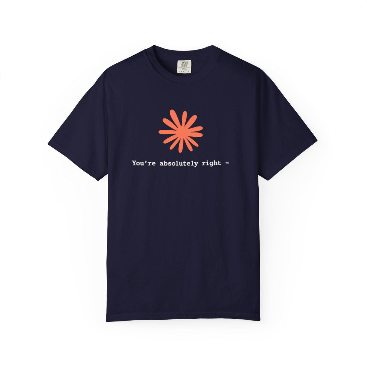 Funny Black T-Shirt You're Absolutely Right Novelty Tee Casual Graphic Shirt Minimalist Humor Gift for Men Women image 13