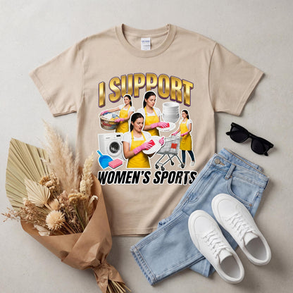 Embarrassing Shirt, I Support Womens Sports Tee, Offensive Shirt Exchange, Cringy T Shirts, Goofy Shirt, Rude T Shirt Gag Gift image 8