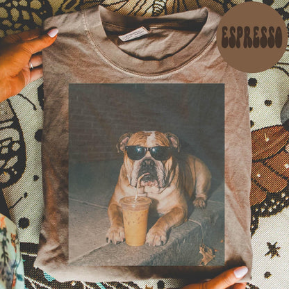 English Bulldog Dog Comfort Colors Shirt, Iced Coffee Dog Mom T-shirt, Funny Mothers Day Gifts, Dog Mama Tee, Pet Tshirt, Trendy image 8