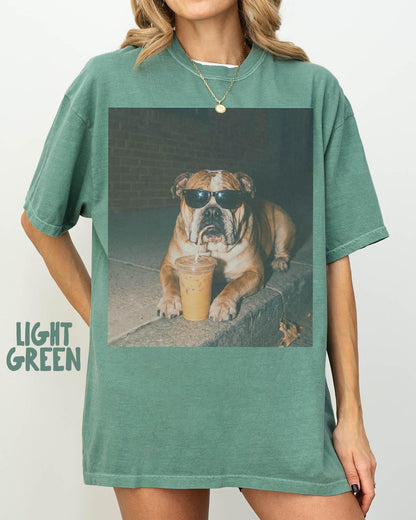 English Bulldog Dog Comfort Colors Shirt, Iced Coffee Dog Mom T-shirt, Funny Mothers Day Gifts, Dog Mama Tee, Pet Tshirt, Trendy image 10