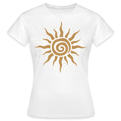 Boho Sun T-Shirt for Women | Spiritual Shirt with Spiral | Summer Shirt | Boho Clothing | Gift for Women | Festival Shirt image 3