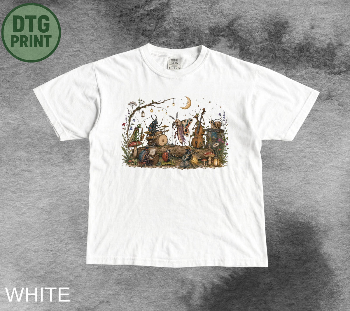 Vintage Insect Graphic Shirt, Comfort Colors Musician Bug Tee, 90s Insect Lover Tee