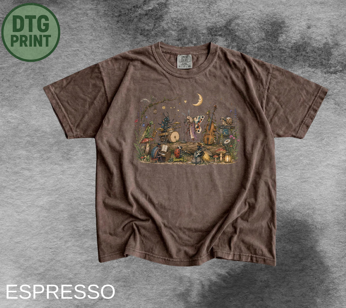 Vintage Insect Graphic Shirt, Comfort Colors Musician Bug Tee, 90s Insect Lover Tee image 4