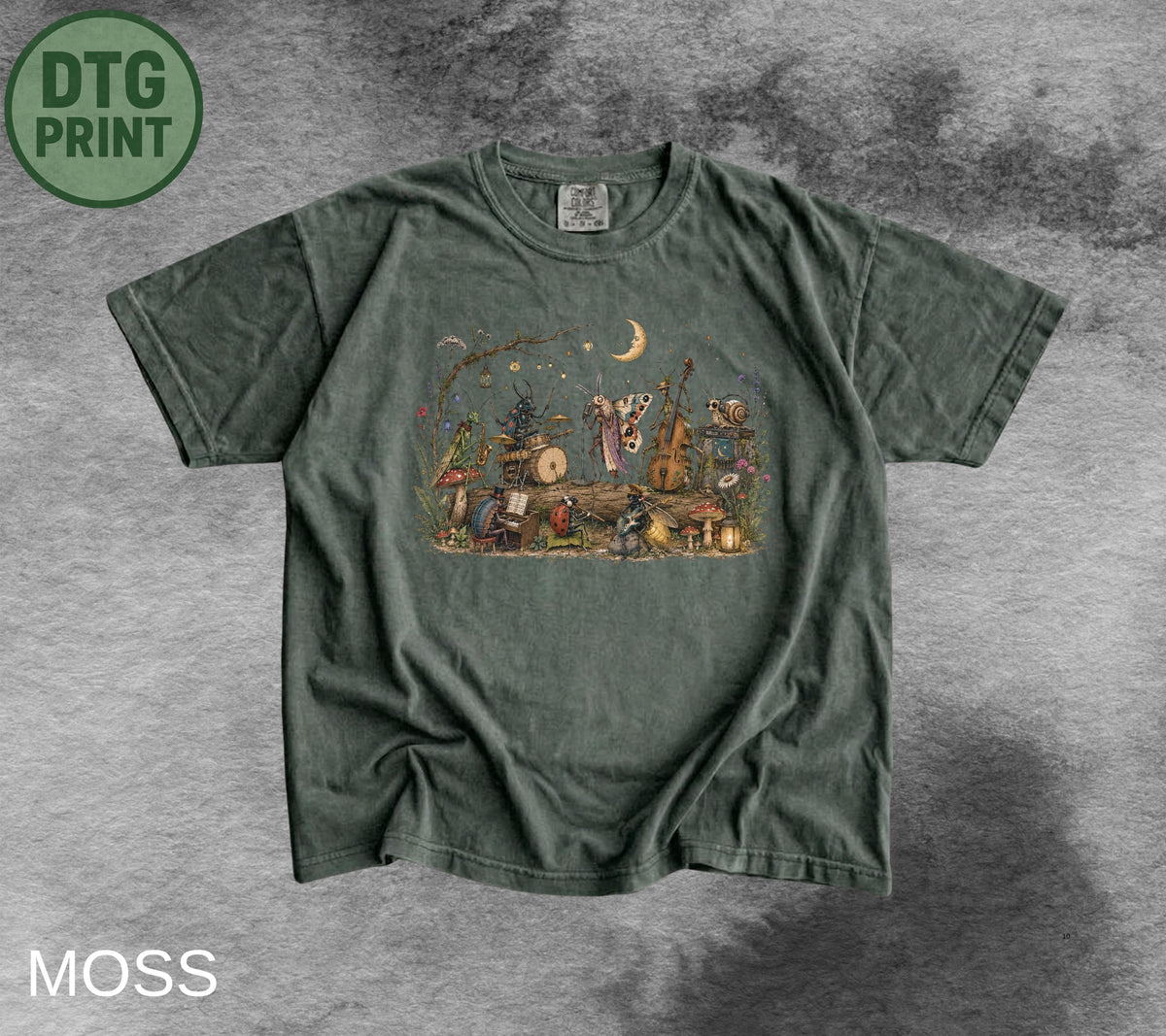 Vintage Insect Graphic Shirt, Comfort Colors Musician Bug Tee, 90s Insect Lover Tee image 5