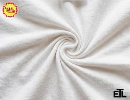 May include: A plain white fabric with a soft, textured surface arranged in a central spiral swirl pattern. The material features a consistent matte finish and dense weave, creating subtle shadows within the folds of the fabric's circular design.