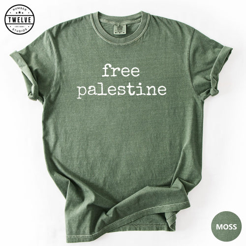 Free Palestine Shirt, Quiet Protest Tee For Women, Human Rights Gift, Gaza Aid Solidarity Top, Social Justice Graphic Tee Gift For Her image 1