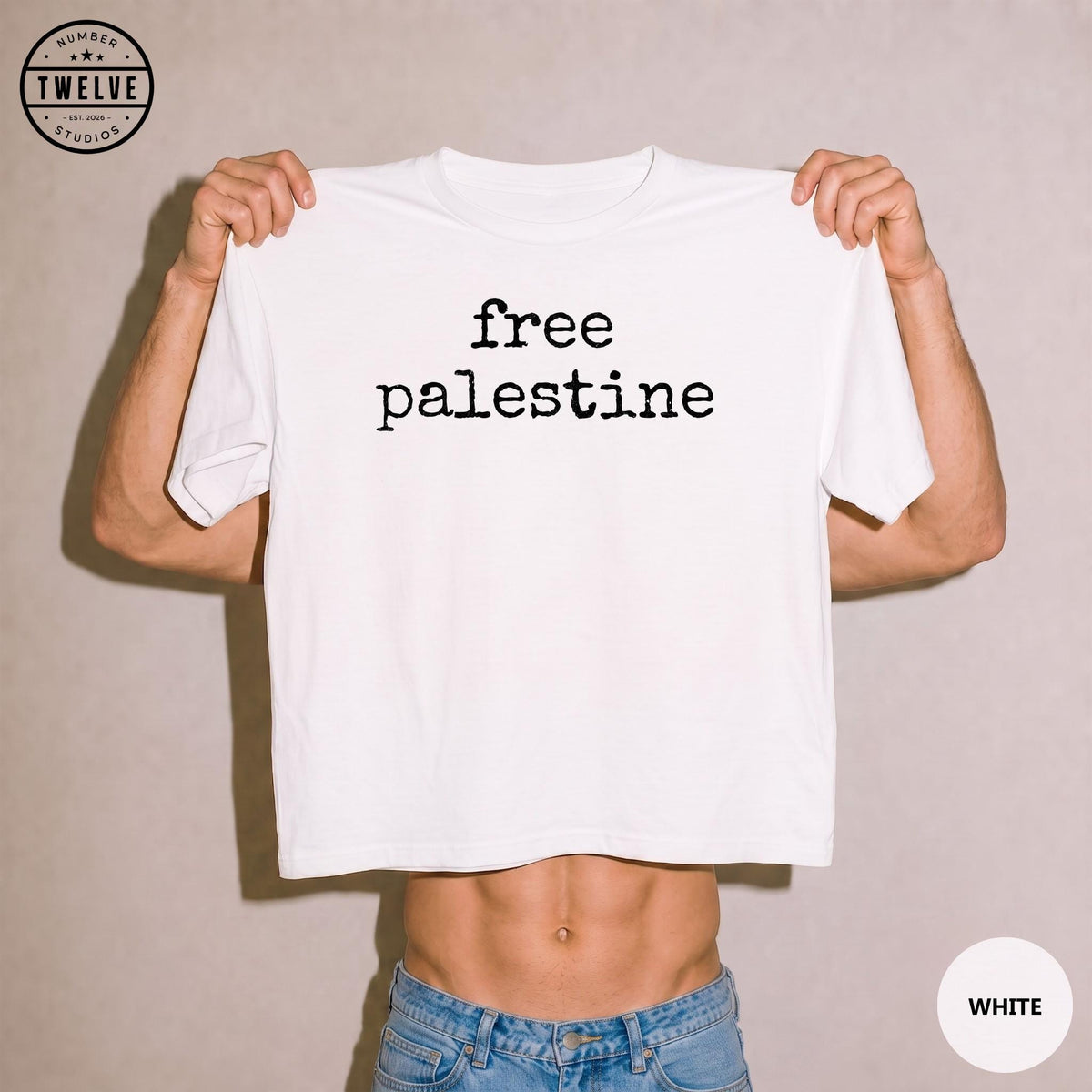 Free Palestine Shirt, Quiet Protest Tee For Women, Human Rights Gift, Gaza Aid Solidarity Top, Social Justice Graphic Tee Gift For Her image 2