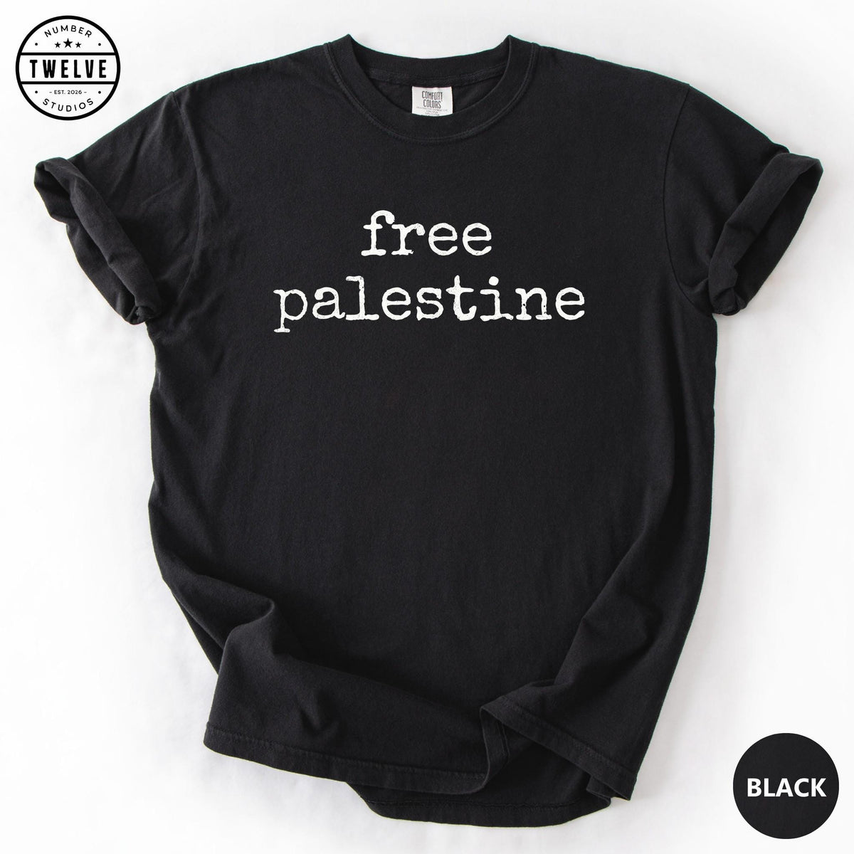 Free Palestine Shirt, Quiet Protest Tee For Women, Human Rights Gift, Gaza Aid Solidarity Top, Social Justice Graphic Tee Gift For Her image 4