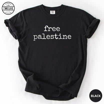 Free Palestine Shirt, Quiet Protest Tee For Women, Human Rights Gift, Gaza Aid Solidarity Top, Social Justice Graphic Tee Gift For Her image 4