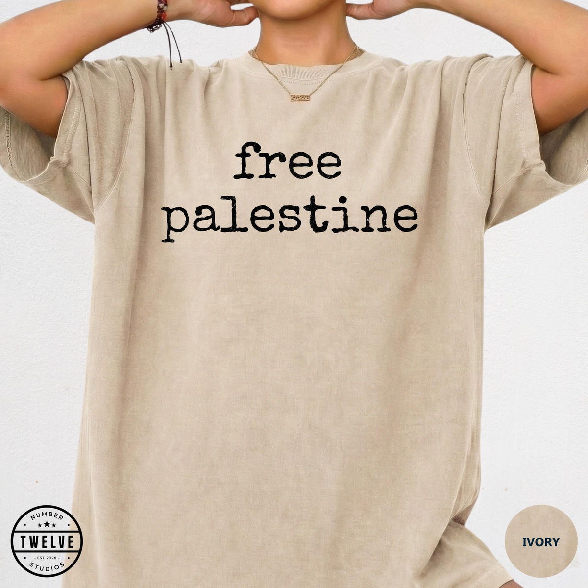 Free Palestine Shirt, Quiet Protest Tee For Women, Human Rights Gift, Gaza Aid Solidarity Top, Social Justice Graphic Tee Gift For Her image 7