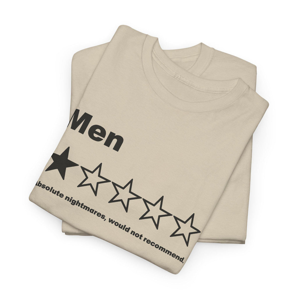 Men One Star Review Shirt, Funny Sarcastic Men Tee, Absolute Nightmares Would Not Recommend Top, Single Shirt for Women, Dating Humor image 8