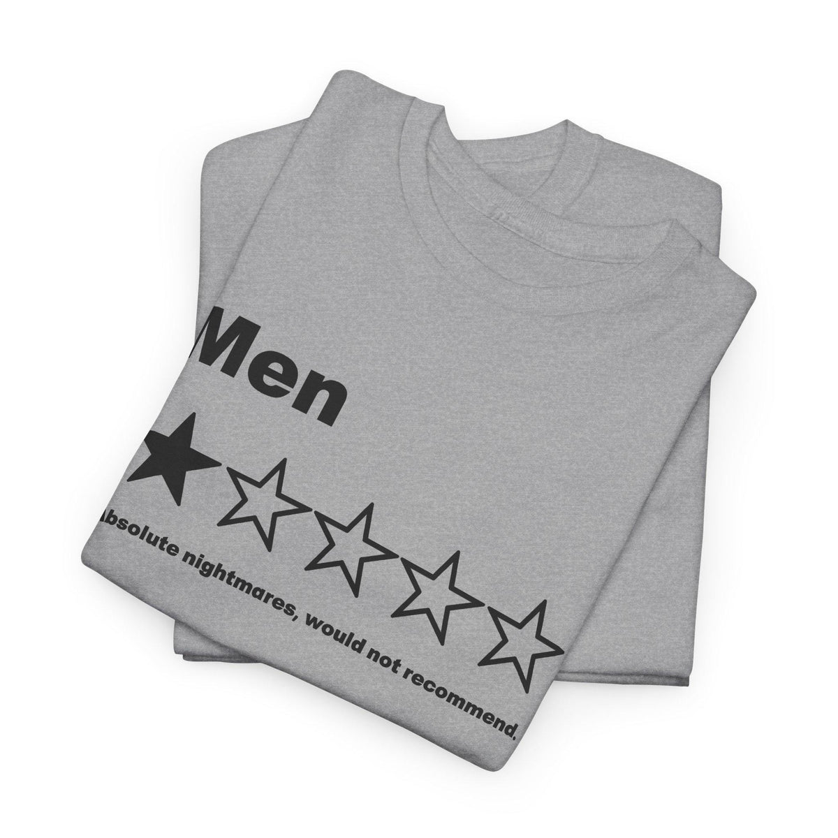 Men One Star Review Shirt, Funny Sarcastic Men Tee, Absolute Nightmares Would Not Recommend Top, Single Shirt for Women, Dating Humor image 11