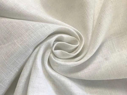 May include: A piece of white fabric with a visible woven texture, arranged in a swirling, gathered pattern that creates soft folds and shadows. The material displays a natural, slightly irregular weave characteristic of linen or a similar textile.