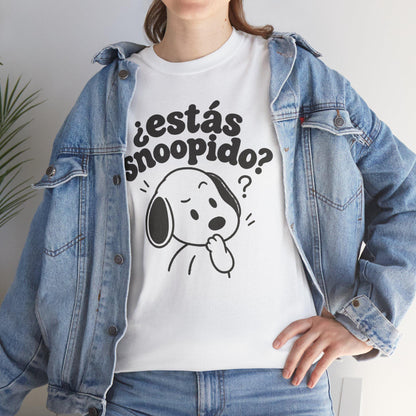 Funny Spanish Dog Graphic Tee, Estás Snoopido? Latino Humor Shirt image 2