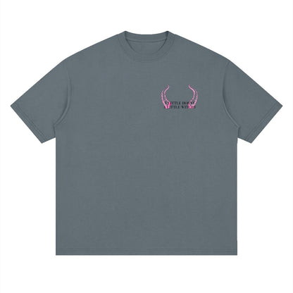 Yaga Inspired T-Shirt | Women? We’re Angry About Everything Shirt | Women’s Rage Graphic Tee | Feminist T-Shirt Gray Blue
