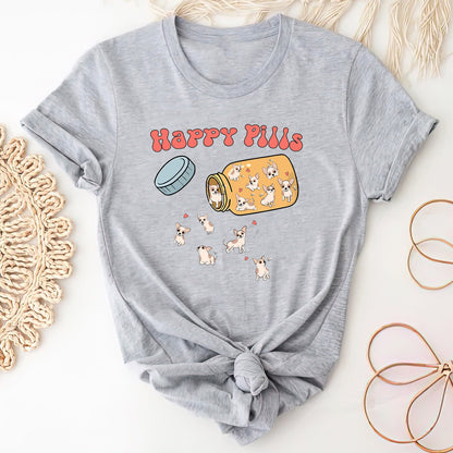 Chihuahua Happy Pills Shirt, Cute Chihuahua Shirt, Chihuahua Mama Shirt, Chihuahua Owner Gift