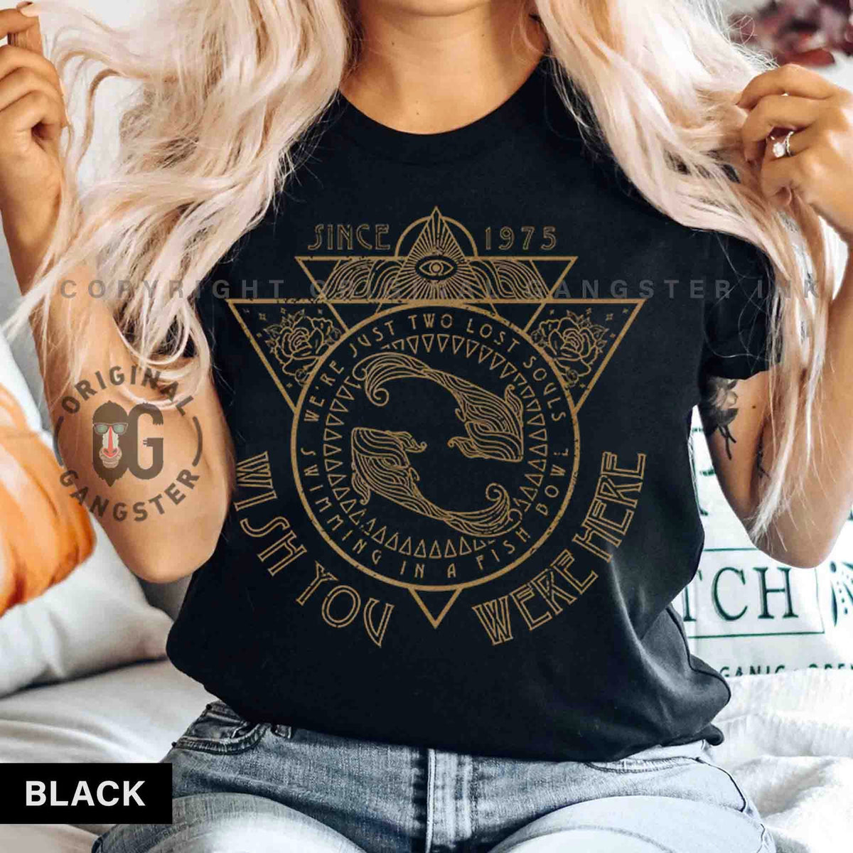 Wish You Were Here, Pink Band shirt, Comfort Colors Oversized Tee