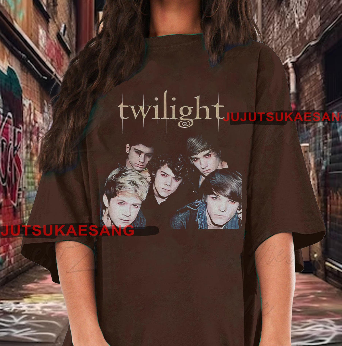 Retro One Direction Vintage Distressed Unisex Heavy Cotton 90s Graphic Tee Shirt RZ