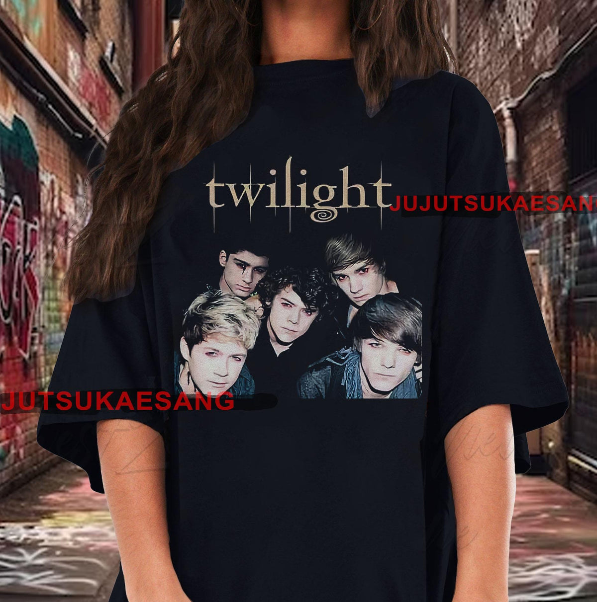 Retro One Direction Vintage Distressed Unisex Heavy Cotton 90s Graphic Tee Shirt RZ