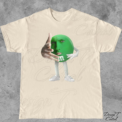 M and M Rapper T-Shirt: Weirdcore Meme Parody