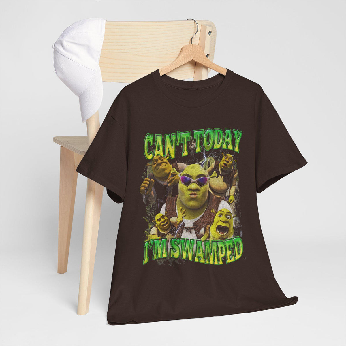 Funny Shrek Meme Shirt: Can't Today I'm Swamped