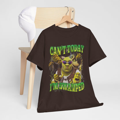 Funny Shrek Meme Shirt: Can't Today I'm Swamped