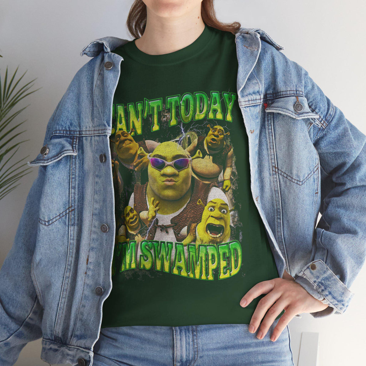 Funny Shrek Meme Shirt: Can't Today I'm Swamped