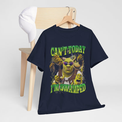 Funny Shrek Meme Shirt: Can't Today I'm Swamped