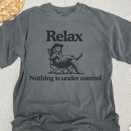 Chill Golden Retriever Vintage Shirt - Relax Nothing Is Under Control Golden Retriever Tee, Golden Mom Tee, Golden Dad Shirt, Goldie Dog T