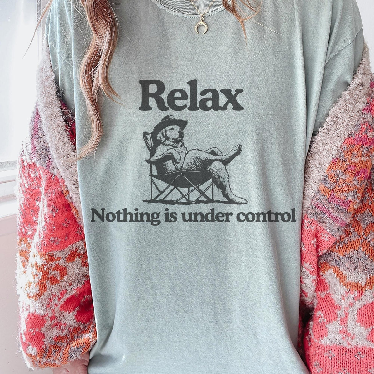 Chill Golden Retriever Vintage Shirt - Relax Nothing Is Under Control Golden Retriever Tee, Golden Mom Tee, Golden Dad Shirt, Goldie Dog T