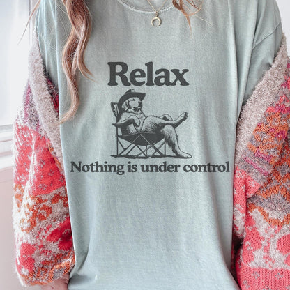 Chill Golden Retriever Vintage Shirt - Relax Nothing Is Under Control Golden Retriever Tee, Golden Mom Tee, Golden Dad Shirt, Goldie Dog T