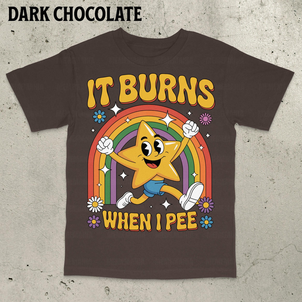 Funny Saying It Burns When I Pee Shirt, 90s Vintage Bootleg Bold Statement