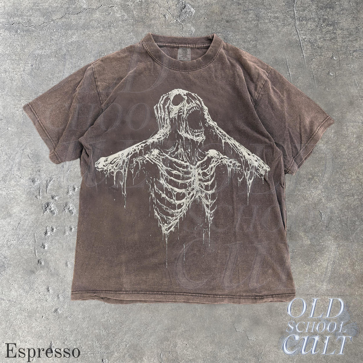 Screaming Skeleton T Shirt Scary Horror Graphic Tee, Creepy Ghoul Undead Vintage Retro Spooky Goth Costume Halloween Top Unisex Tshirt Gift