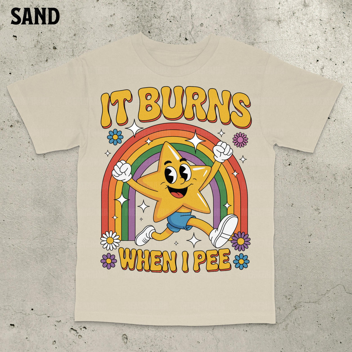 Funny Saying It Burns When I Pee Shirt, 90s Vintage Bootleg Bold Statement
