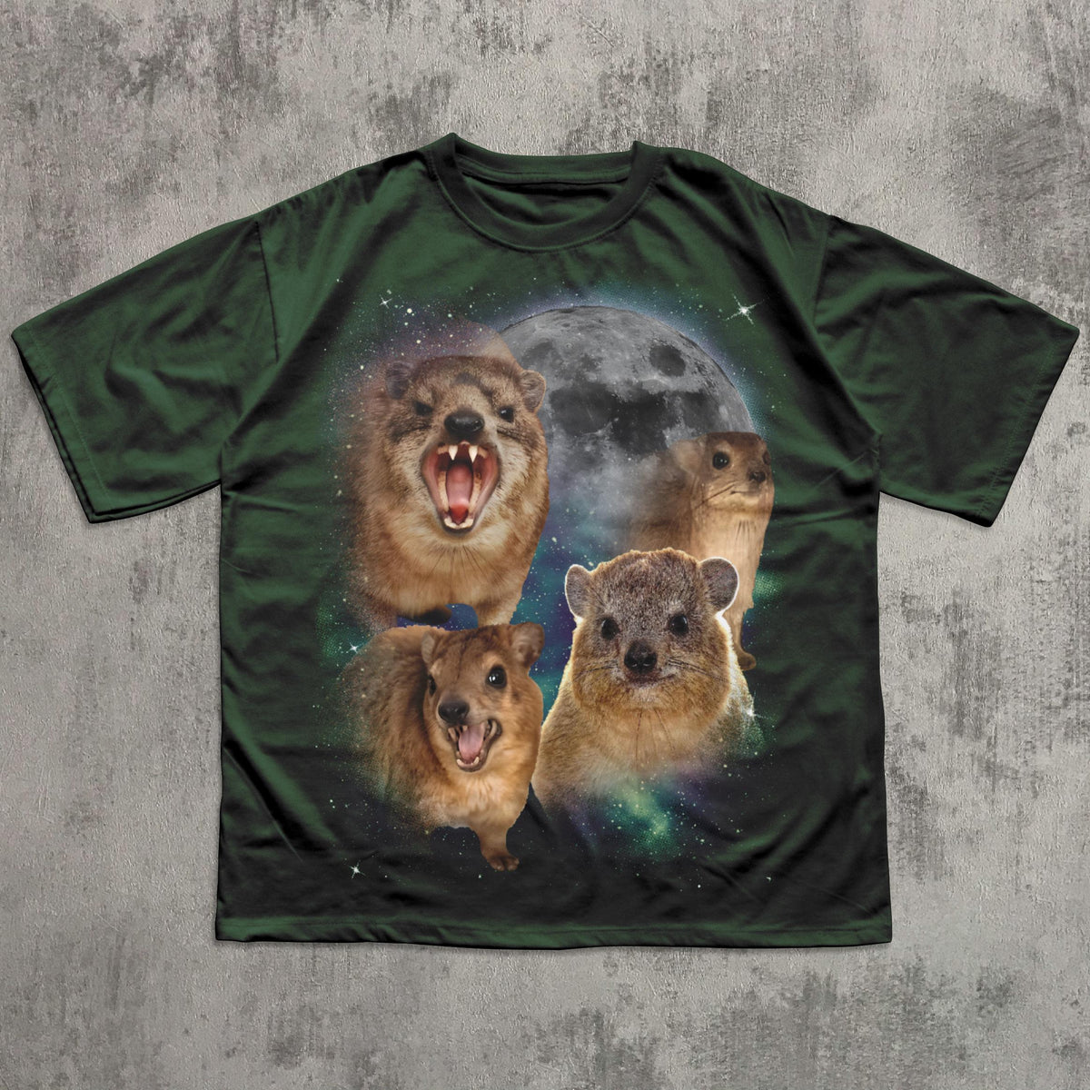 90s Retro Hyraxes Moon T-shirt, Screaming Hyrax Meme Shirt, Funny Shirts, Rock Hyrax Lover Gift, Gag Gifts, Comfort Colors, Awawa Tee