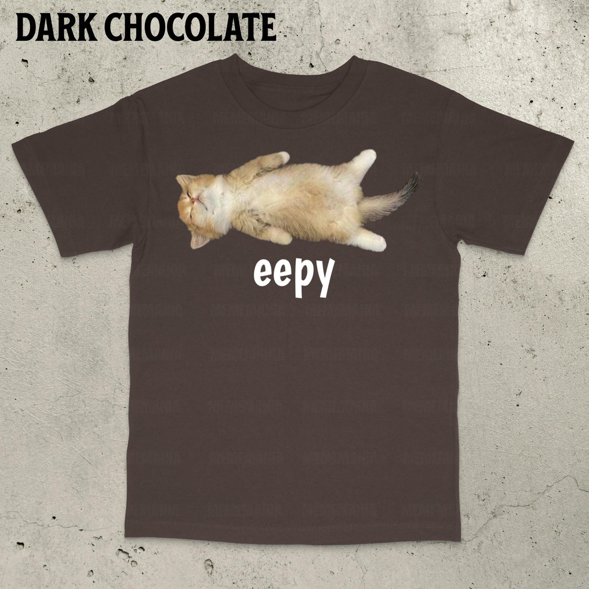 Eepy Cat, Silly Sleepy Cat Unhinged Sarcastic Humor Meme T-Shirt