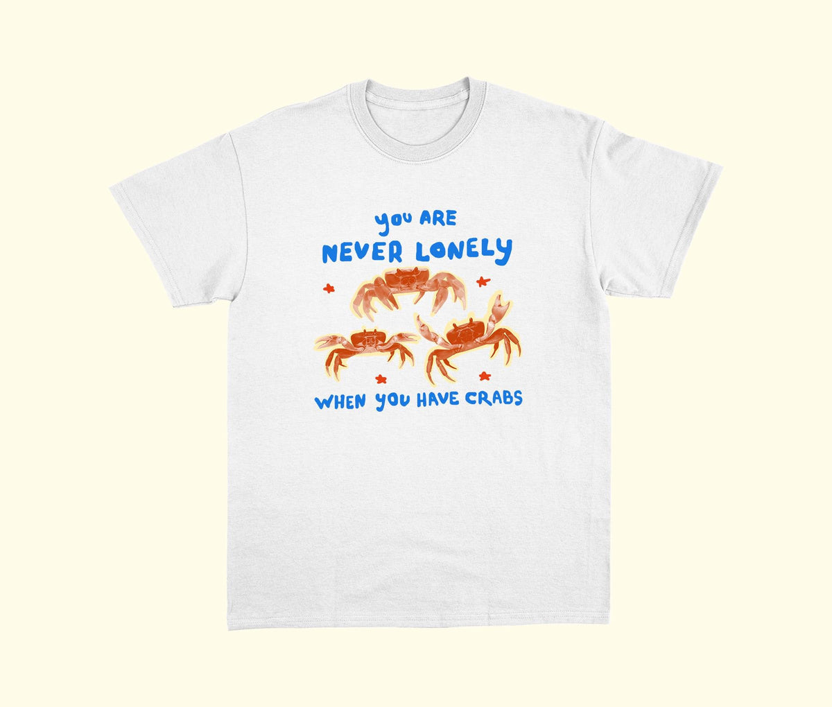 Crabs Graphic T-Shirt – Funny Unisex Cotton Tee