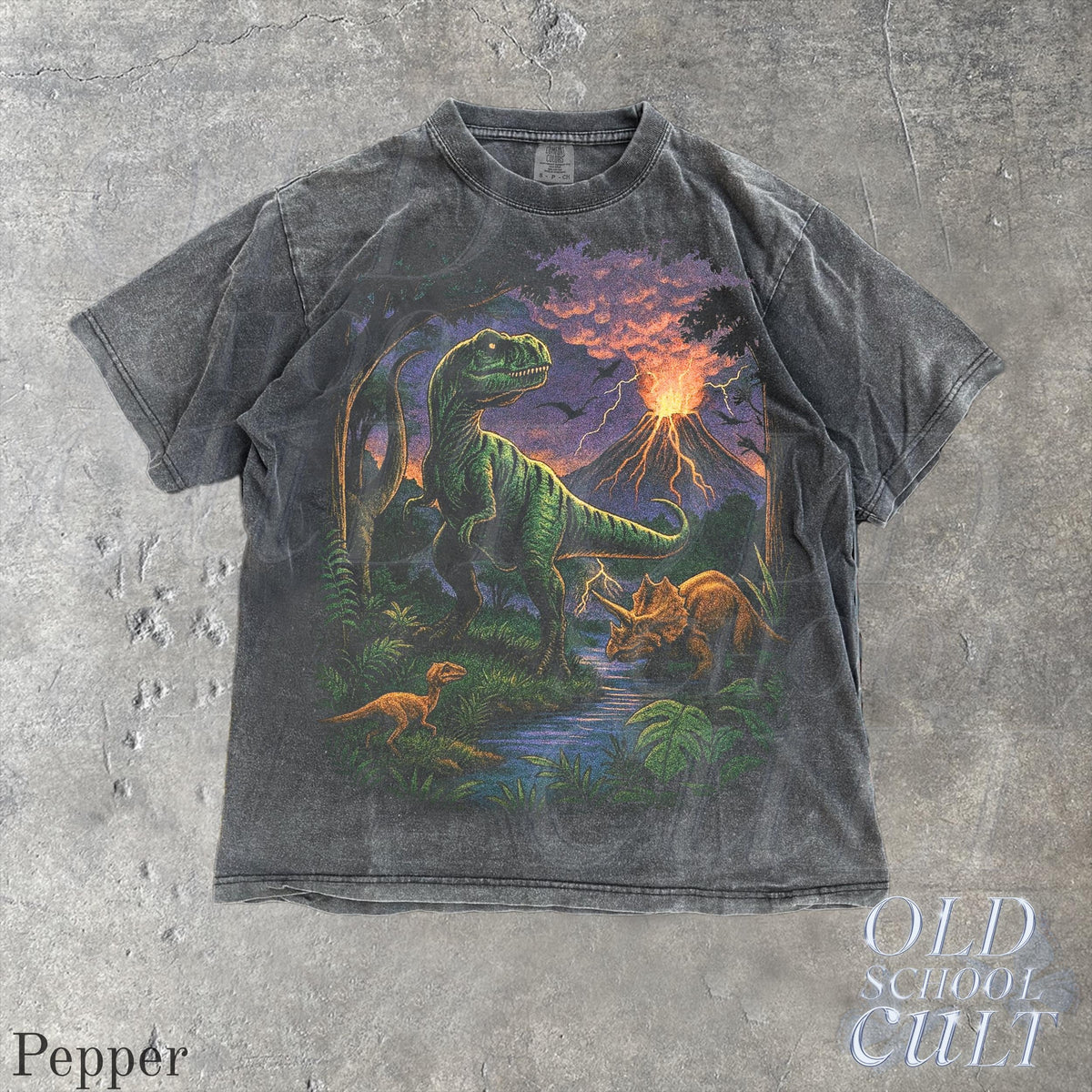 Vintage Jurassic Dinosaur 90s Graphic T-Shirt, Retro T-Rex & Triceratops Shirt, 90s Prehistoric Graphic Tee, Dino Top, Nostalgia Nature Gift