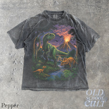 Vintage Jurassic Dinosaur 90s Graphic T-Shirt, Retro T-Rex & Triceratops Shirt, 90s Prehistoric Graphic Tee, Dino Top, Nostalgia Nature Gift