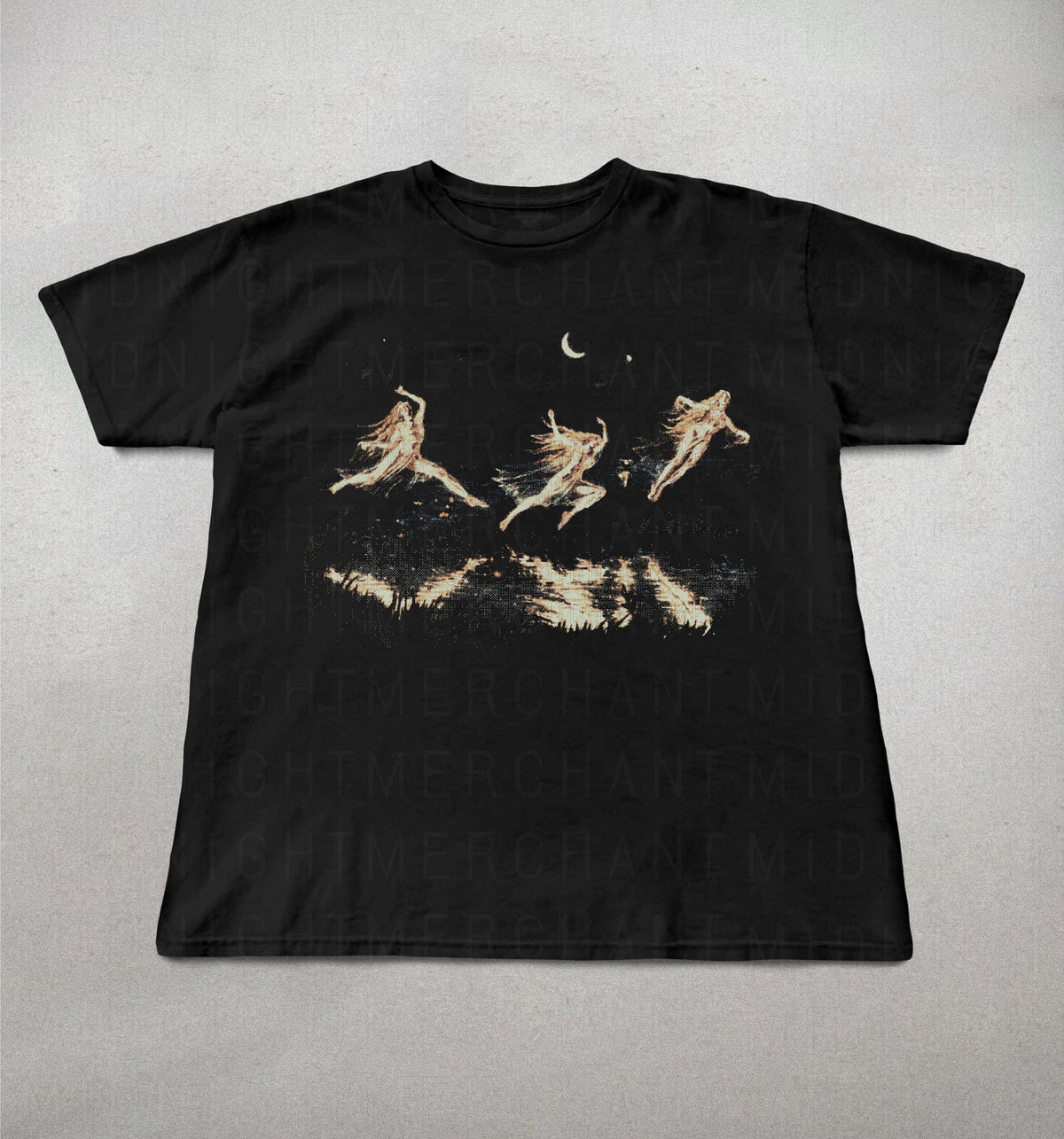 Hippie moonlight shirt, Fairy's dancing tee, Hippie graphic tee, Cute graphic tee, y2k graphic tee, Spiritual clothing, Trendy shirt. Unisex