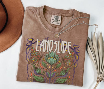 Landslide T-Shirt, 70s Rock Inspired Tee, Retro Concert Shirt, Boho Music Lover Top