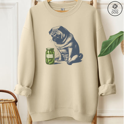 Pug Pickles T-Shirt: Pug Gift Sweatshirt or Hoodie or Tee Taco Dog