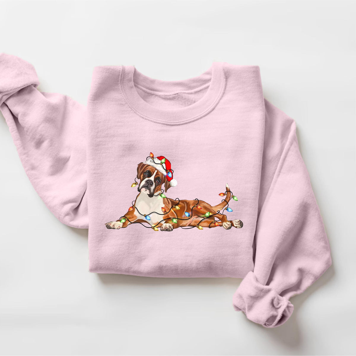 Boxer Christmas Dog Sweatshirt, Dog Christmas Shirt, Boxer Dog Mom Shirts, Gift for Dog Lover, Holiday Dog Owner Sweater, Boxer Owner Gift