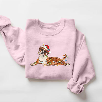 Boxer Christmas Dog Sweatshirt, Dog Christmas Shirt, Boxer Dog Mom Shirts, Gift for Dog Lover, Holiday Dog Owner Sweater, Boxer Owner Gift