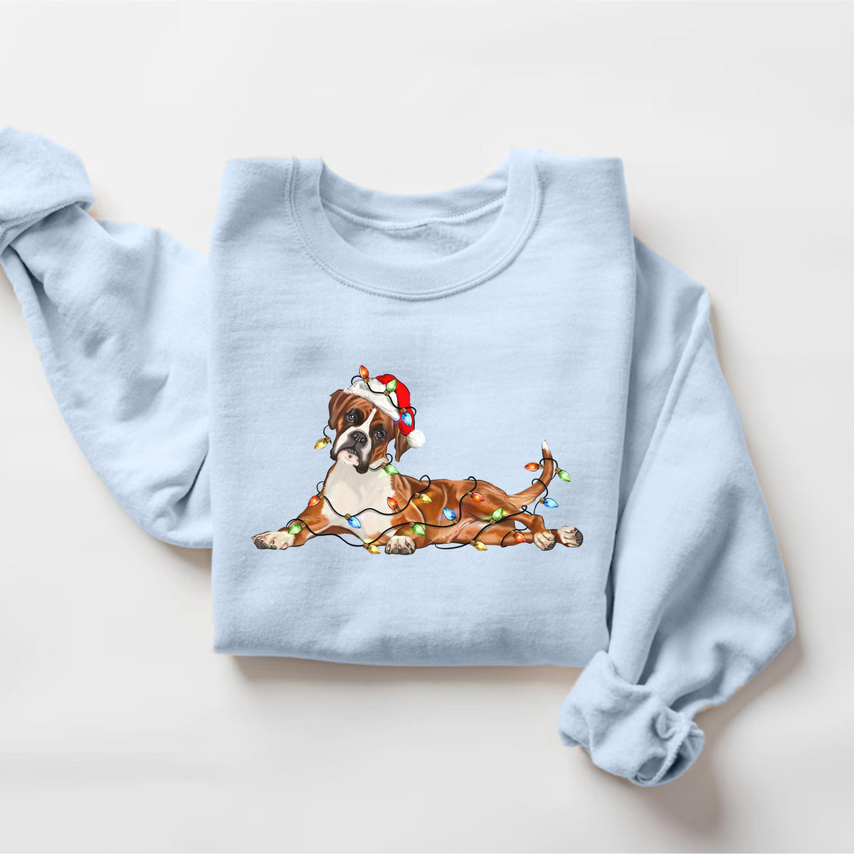 Boxer Christmas Dog Sweatshirt, Dog Christmas Shirt, Boxer Dog Mom Shirts, Gift for Dog Lover, Holiday Dog Owner Sweater, Boxer Owner Gift