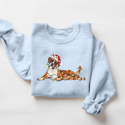 Boxer Christmas Dog Sweatshirt, Dog Christmas Shirt, Boxer Dog Mom Shirts, Gift for Dog Lover, Holiday Dog Owner Sweater, Boxer Owner Gift