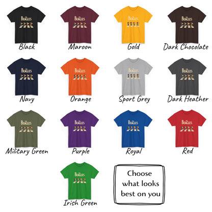 The Beagles T-Shirt, Funny Dog Graphic Tee, Beagle Lover Gift, Abbey Road Parody Shirt, Dog Mom & Dog Dad Top, Beagles Band, Beatles Parody