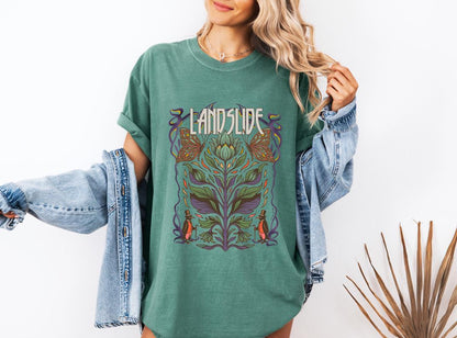 Landslide T-Shirt, 70s Rock Inspired Tee, Retro Concert Shirt, Boho Music Lover Top