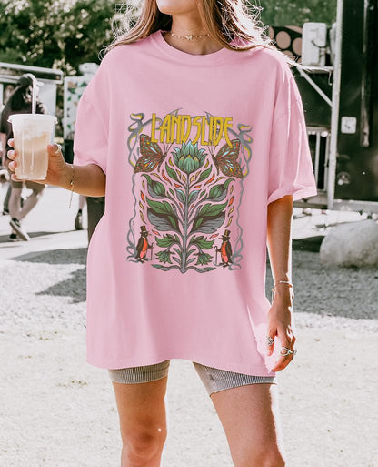 Landslide T-Shirt, 70s Rock Inspired Tee, Retro Concert Shirt, Boho Music Lover Top